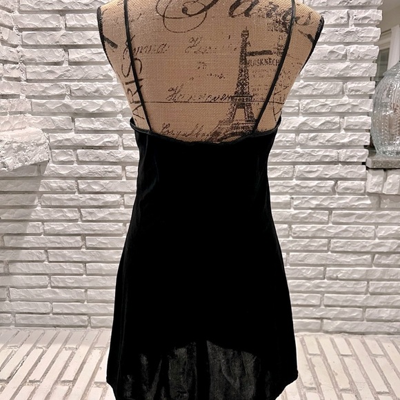 Vintage California Dynasty Velvet & Satin Chemise Sexy Slip Lingerie - Picture 5 of 8